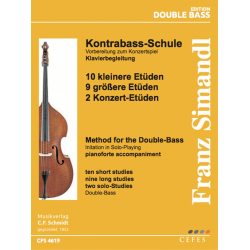         Kontrabass-Schule - Klavierstimme in einem Band - Franz Simandl
    