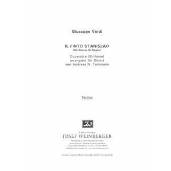 Ouvertüre zu Il Finto Stanislao für Klar in A,