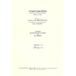         Hymne Européen pour - Ludwig van Beethoven
    