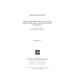         12 Variationen über ein Thema aus Judas Maccabäus G-Dur WoO45 - Ludwig van Beethoven
    