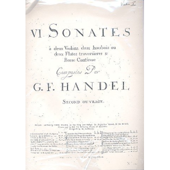 6 Trio-Sonaten op.2 für 2 Violinen (Oboen)