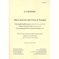         3 Arias for alto voice, trumpet - Georg Friedrich Händel (George Frederic Handel)
    