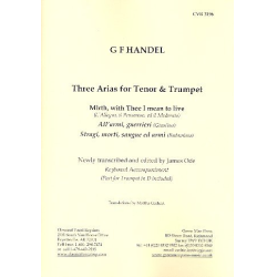         3 Arias for tenor, trumpet and instruments - Georg Friedrich Händel (George Frederic Handel)
    