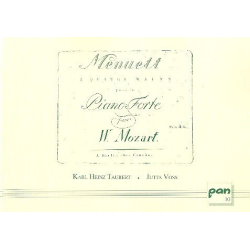         Menuett a quatre mains pour le piano - Wolfgang Amadeus Mozart
    
