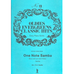         One Note Samba: Einzelausgabe - Antonio Carlos Jobim
    