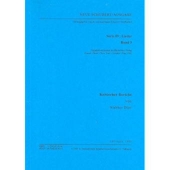 Neue Schubert-Ausgabe Serie 4 Band 3