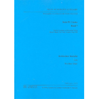 Neue Schubert-Ausgabe Serie 4 Band 7