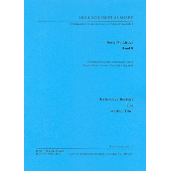 Neue Schubert-Ausgabe Serie 4 Band 8