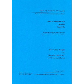 Neue Schubert-Ausgabe Serie 2 Band 15