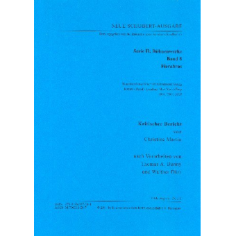 Neue Schubert-Ausgabe Serie 2 Band 8