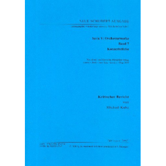 Neue Schubert-Ausgabe Serie 5 Band 7