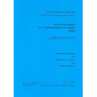 Neue Schubert-Ausgabe Serie 7 Abteilung 1