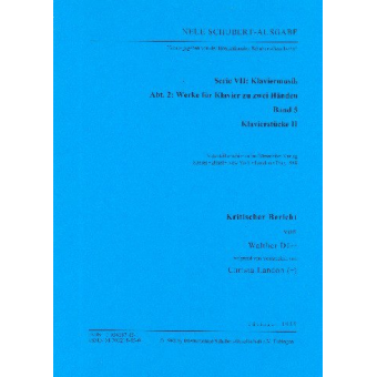 Neue Schubert-Ausgabe Serie 7 Abteilung 2