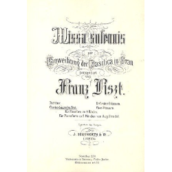         Missa solemnis für Soli, gem Chor - Franz Liszt
    