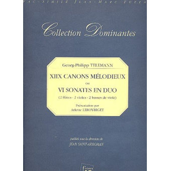 18 canons melodieux ou 6 sonates en duo