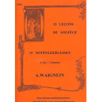 15 Lecons de solfège (2 clés)
