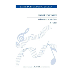         10 Etudes de solfège à 5 clés - André Waignein
    