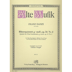         Quintett g-Moll op.56,2 - Franz Danzi / Arr. Günther Weigelt
    
