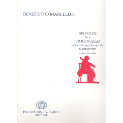         6 Solos op.2 for a Violoncello with a - Benedetto Marcello
    