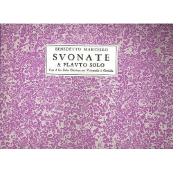         12 suonate op.2 a flauto solo con Bc - Benedetto Marcello
    