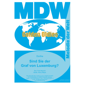 Sind Sie der Graf von Luxemburg - Einzelausgabe Klavier (PVG)