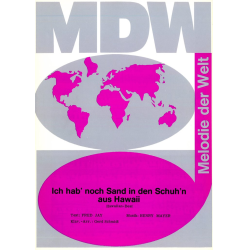        Ich hab noch Sand in den Schuh'n aus Hawaii - Einzelausgabe Gesang und Klavier (PVG) - Henry Mayer / Arr. Gerd Schmidt
    
