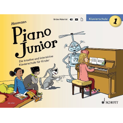         Piano junior - Klavierschule Band 1 (+Online-Material) - Hans-Günter Heumann
    