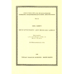         Erinnerungen aus meinem Leben - Carl Czerny
    