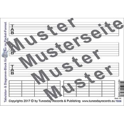         TB08  Notenblock Tabulatur und Diagramm für 7-saitige Gitarre - Jörg Sieghart
    