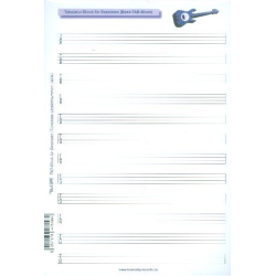         Notenblock Tabulatur Din A4 hoch - Jörg Sieghart
    