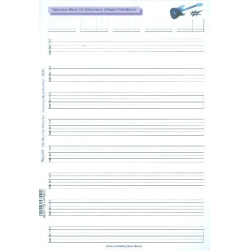         Notenblock Tabulatur Din A4 hoch - Jörg Sieghart
    