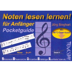         Pocketguide Noten lesen lernen für Anfänger (+MP3-Download) - Jörg Sieghart
    