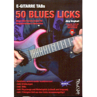 50 Blues-Licks für fortgeschrittene E-Gitarristen (+MP3-Download)