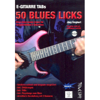 50 Blues-Licks für fortgeschrittene E-Gitarristen (+DVD)