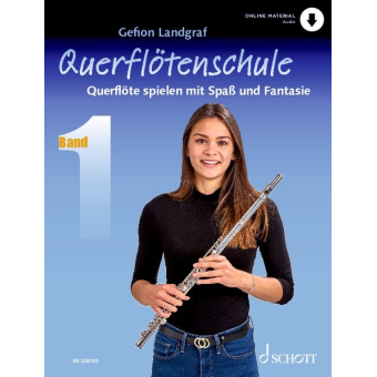 Querflöte spielen mit Spaß und Fantasie Band 1 - Schule (+Online Audio)
