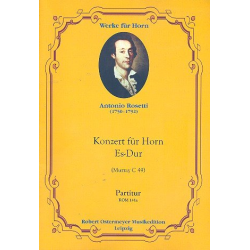         Konzert Es-Dur für Horn und Orchester - Francesco Antonio Rosetti (Rößler)
    