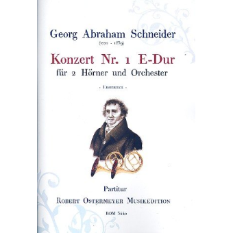 Konzert E-Dur Nr.1 für 2 Hörner und Orchester