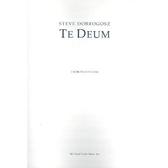 Te Deum (vocal score)