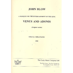         Venus and Adonis (original version): - John Blow
    