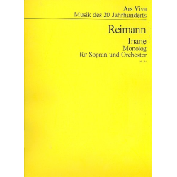         Inane - Monolog für Sopran und Orchester - Aribert Reimann
    