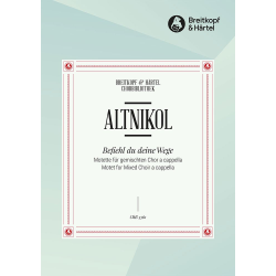         Befiehl du deine Wege - Johann Christoph Altnikol / Arr. Max Schneider
    