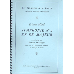         Symphonie ré majeur pour orchestre - Etienne-Nicolas Mehul
    