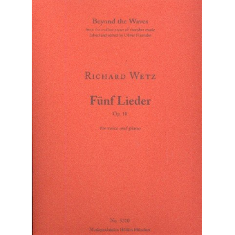 5 Lieder op.18