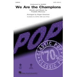         We Are The Champions - Freddie Mercury (Queen) / Arr. Roger Emerson
    