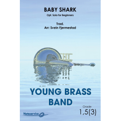         Baby Shark (Opt. Solo for Beginners) - Traditional / Arr. Svein Fjermestad
    