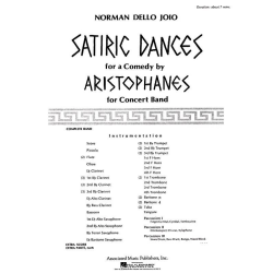         Satiric Dances Concert Band Full Score - Norman Dello Joio
    