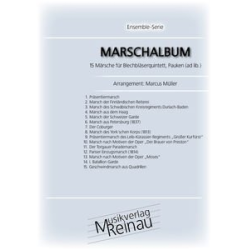         Marschalbum - 15 Märsche für Blechbläserquintett und Pauken (ad lib.) - Diverse / Arr. Marcus Müller
    
