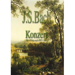         Concert for 4 Flutes after the Violinconcerto in a-minor - Score and parts
    