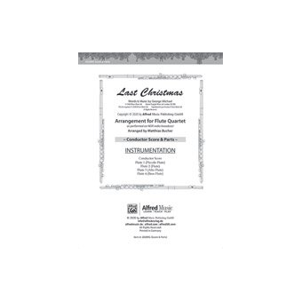Last Christmas for Flute Quartet