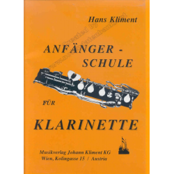         Anfängerschule Klarinette - Hans Kliment jun.
    